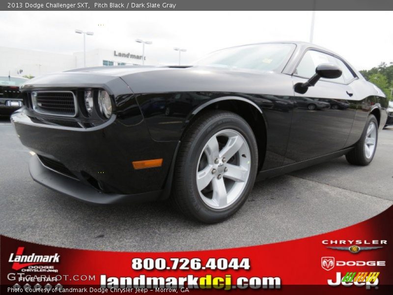 Pitch Black / Dark Slate Gray 2013 Dodge Challenger SXT