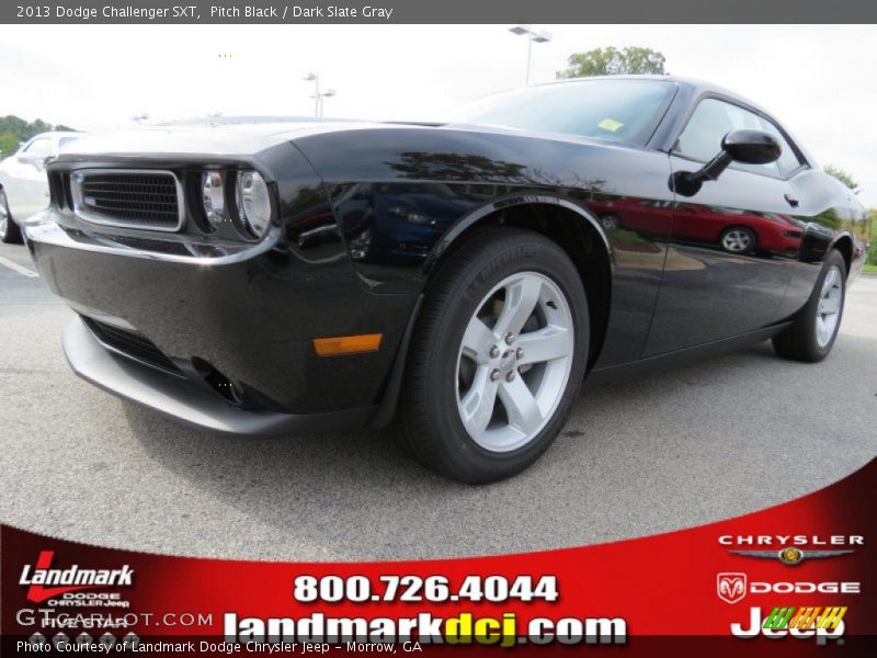 Pitch Black / Dark Slate Gray 2013 Dodge Challenger SXT
