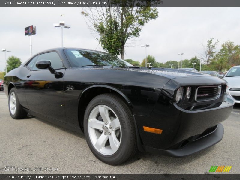 Pitch Black / Dark Slate Gray 2013 Dodge Challenger SXT