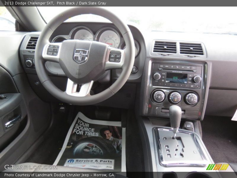 Pitch Black / Dark Slate Gray 2013 Dodge Challenger SXT