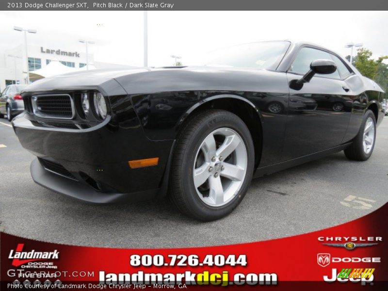 Pitch Black / Dark Slate Gray 2013 Dodge Challenger SXT