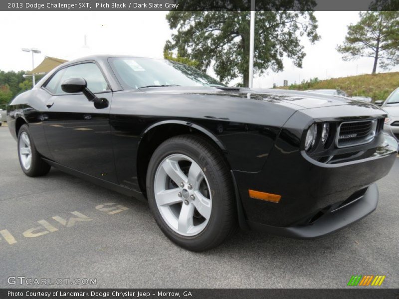 Pitch Black / Dark Slate Gray 2013 Dodge Challenger SXT