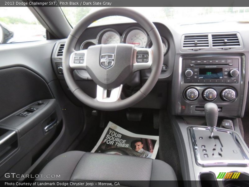 Pitch Black / Dark Slate Gray 2013 Dodge Challenger SXT