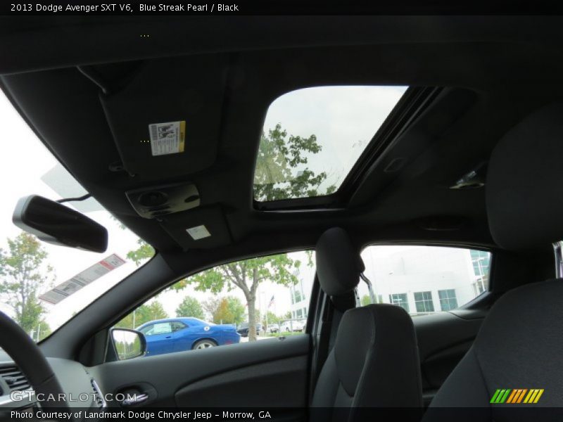 Blue Streak Pearl / Black 2013 Dodge Avenger SXT V6