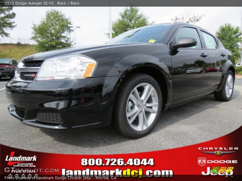 Black / Black 2013 Dodge Avenger SE V6