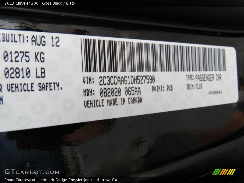 Gloss Black / Black 2013 Chrysler 300