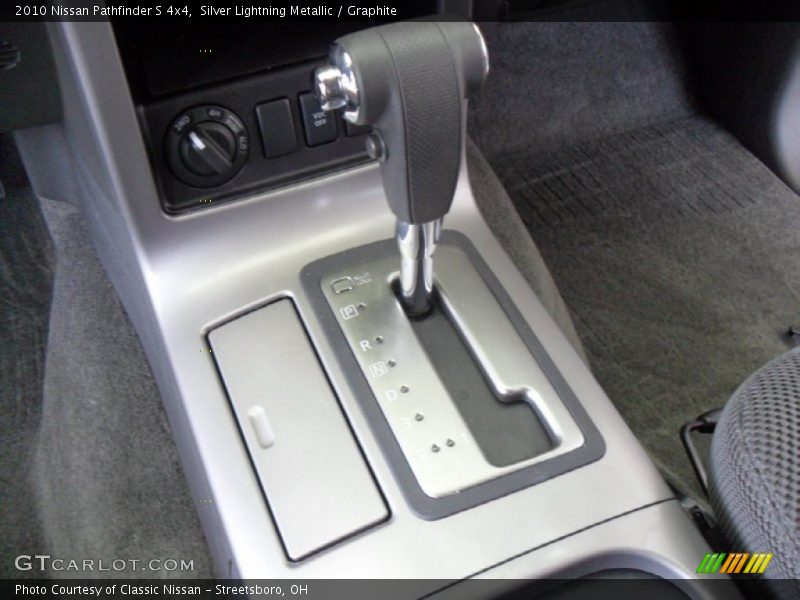 Silver Lightning Metallic / Graphite 2010 Nissan Pathfinder S 4x4