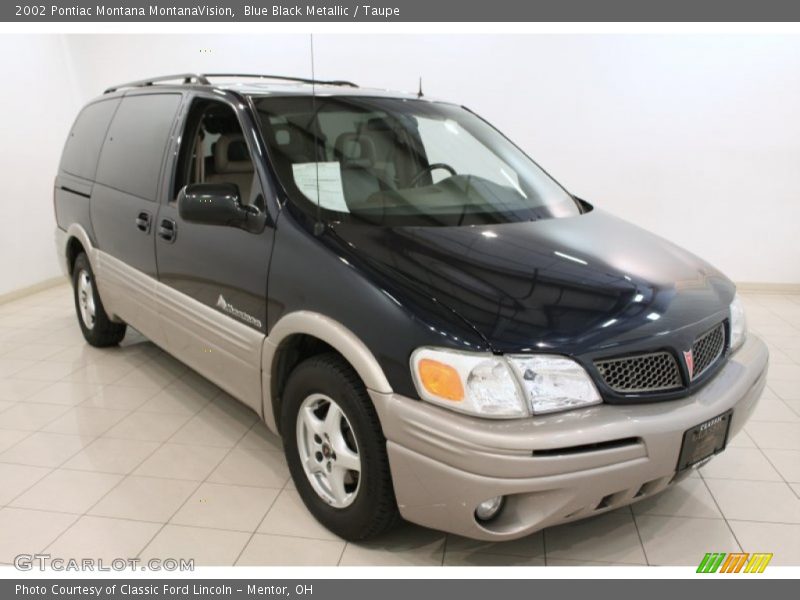 Blue Black Metallic / Taupe 2002 Pontiac Montana MontanaVision