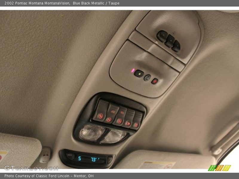 Controls of 2002 Montana MontanaVision