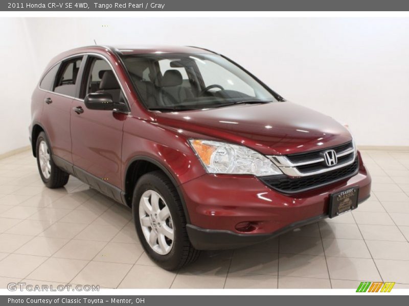 Tango Red Pearl / Gray 2011 Honda CR-V SE 4WD