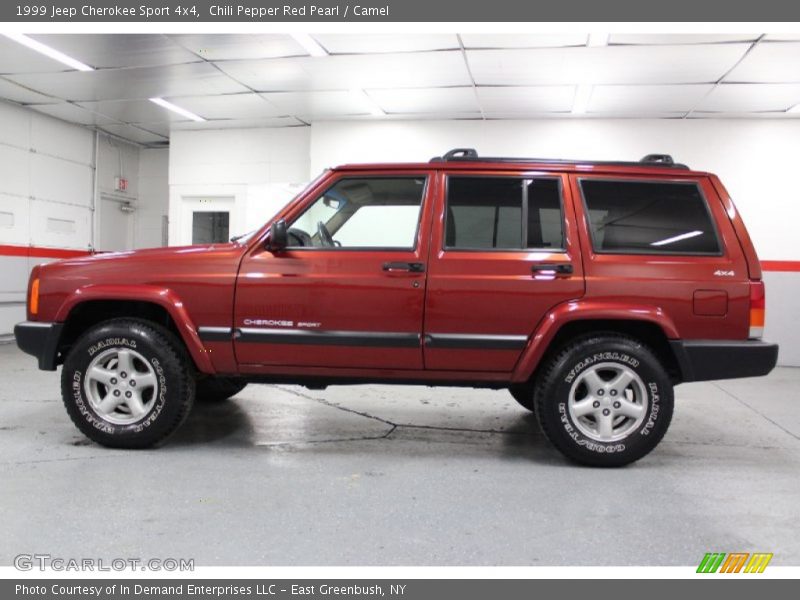 Chili Pepper Red Pearl / Camel 1999 Jeep Cherokee Sport 4x4