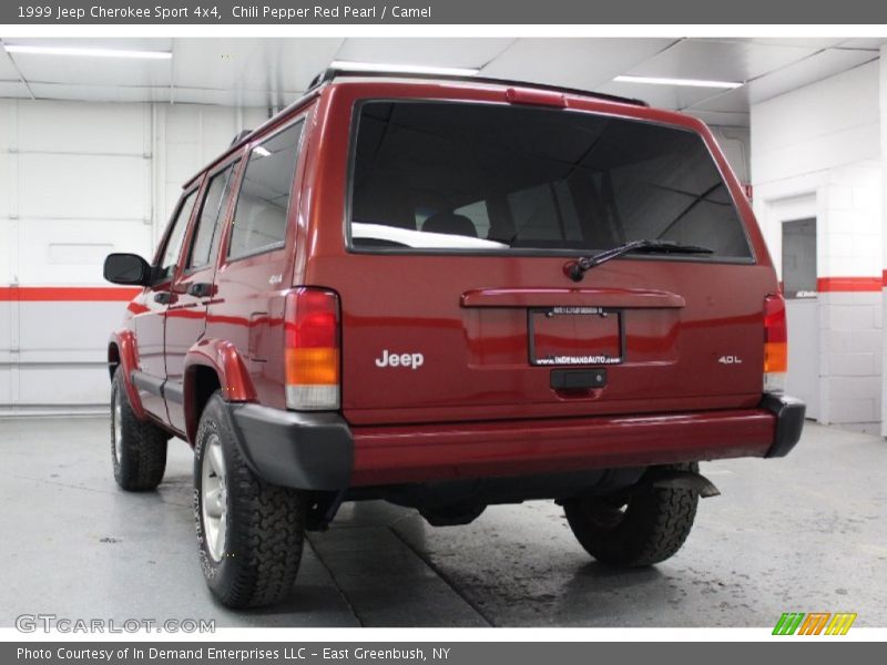 Chili Pepper Red Pearl / Camel 1999 Jeep Cherokee Sport 4x4
