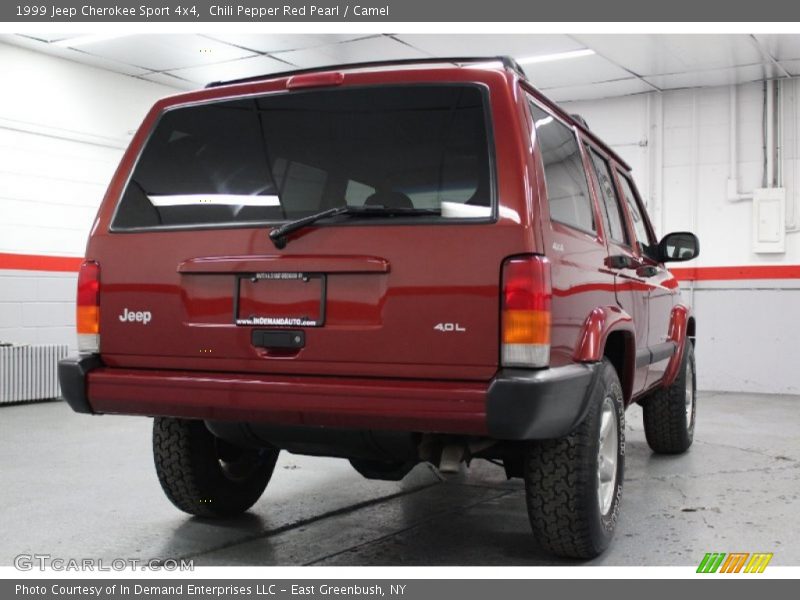 Chili Pepper Red Pearl / Camel 1999 Jeep Cherokee Sport 4x4