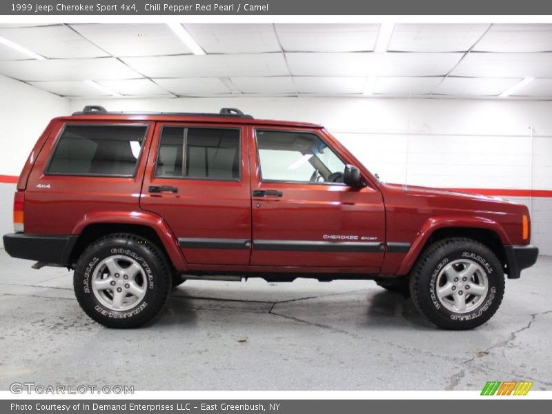 Chili Pepper Red Pearl / Camel 1999 Jeep Cherokee Sport 4x4