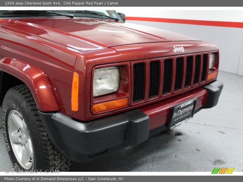 Chili Pepper Red Pearl / Camel 1999 Jeep Cherokee Sport 4x4