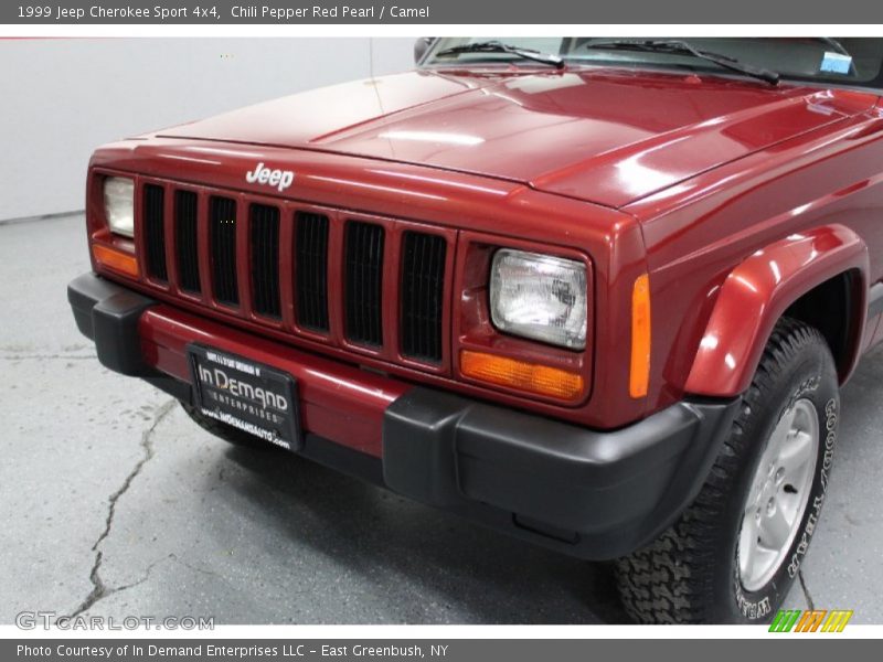 Chili Pepper Red Pearl / Camel 1999 Jeep Cherokee Sport 4x4