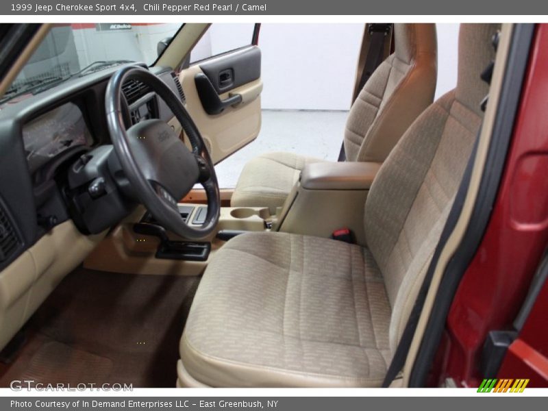 Chili Pepper Red Pearl / Camel 1999 Jeep Cherokee Sport 4x4