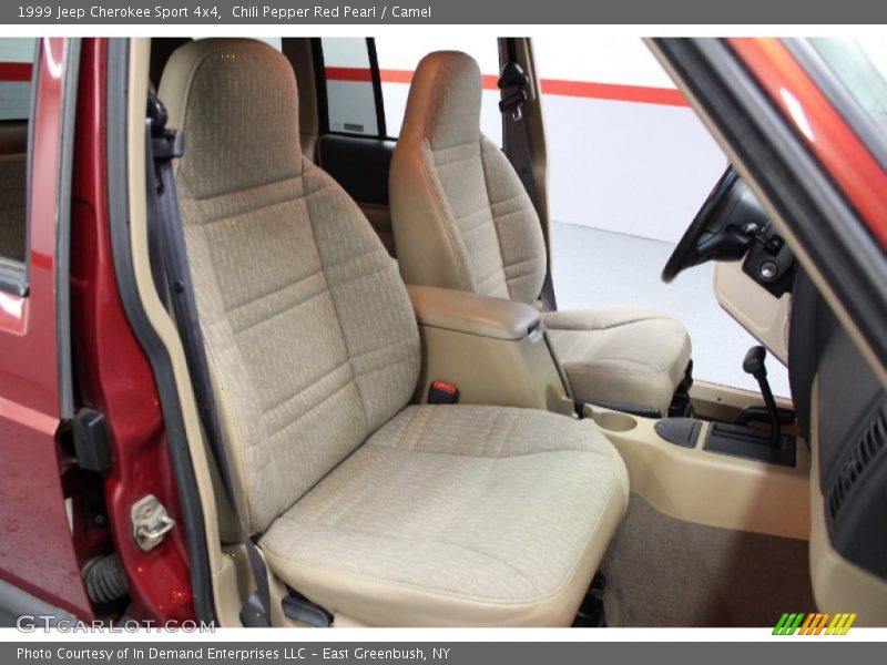 Chili Pepper Red Pearl / Camel 1999 Jeep Cherokee Sport 4x4