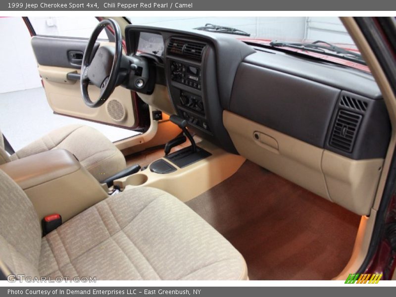 Chili Pepper Red Pearl / Camel 1999 Jeep Cherokee Sport 4x4