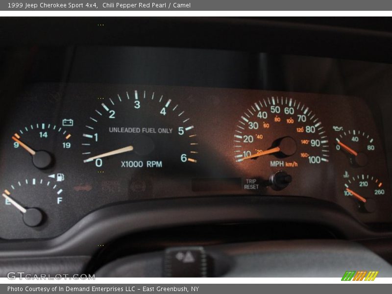 Chili Pepper Red Pearl / Camel 1999 Jeep Cherokee Sport 4x4
