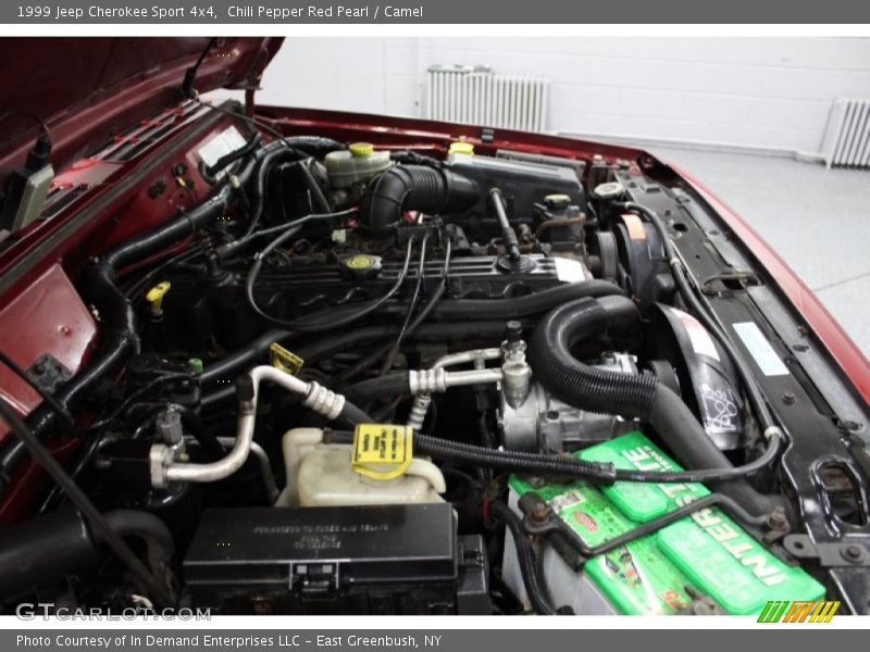 Chili Pepper Red Pearl / Camel 1999 Jeep Cherokee Sport 4x4