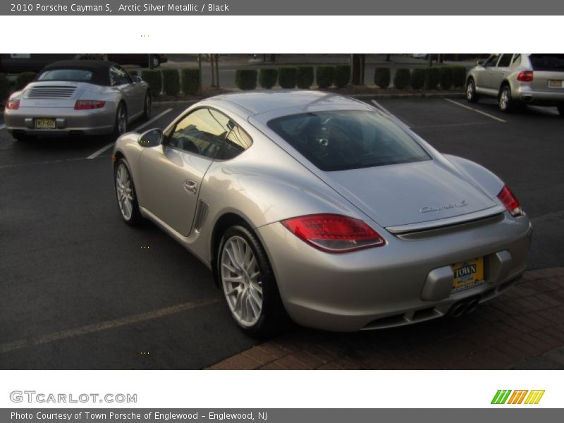 Arctic Silver Metallic / Black 2010 Porsche Cayman S