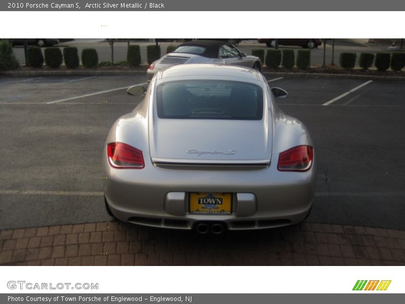 Arctic Silver Metallic / Black 2010 Porsche Cayman S