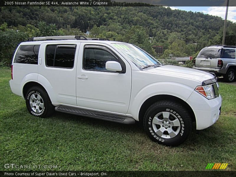 Avalanche White / Graphite 2005 Nissan Pathfinder SE 4x4