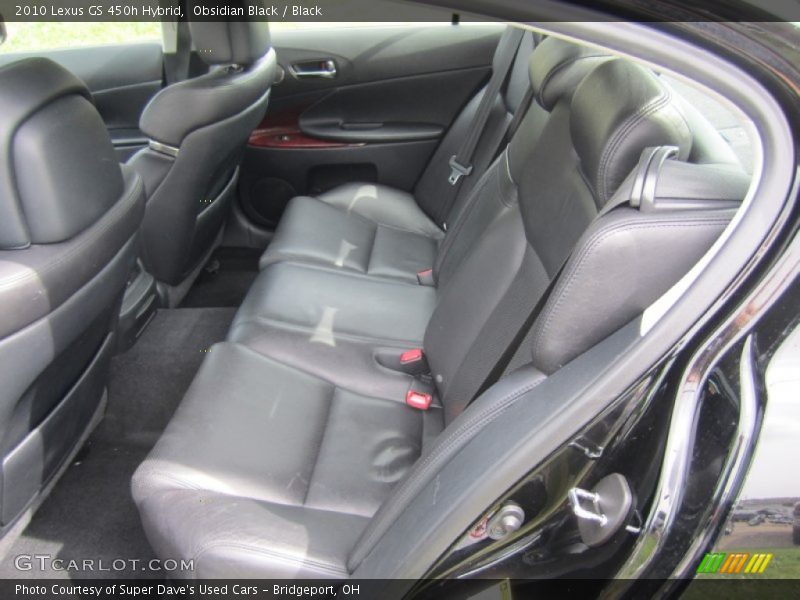 Rear Seat of 2010 GS 450h Hybrid