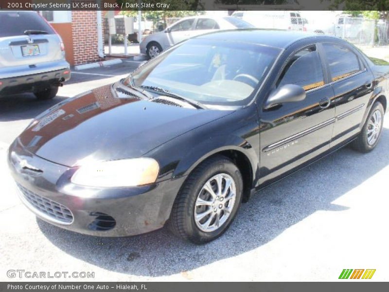 Black / Dark Slate Gray 2001 Chrysler Sebring LX Sedan