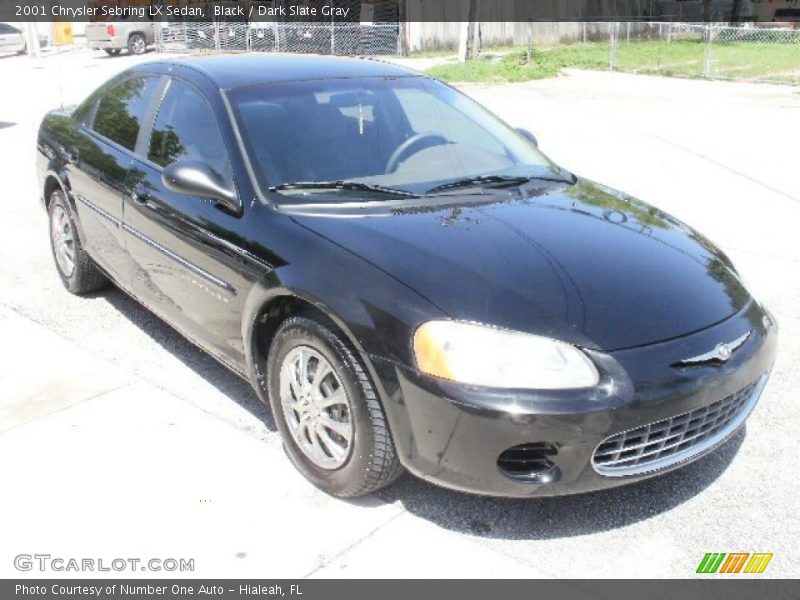 Black / Dark Slate Gray 2001 Chrysler Sebring LX Sedan