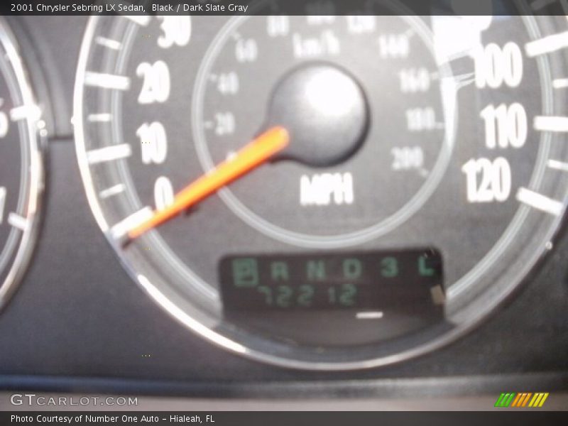 Black / Dark Slate Gray 2001 Chrysler Sebring LX Sedan