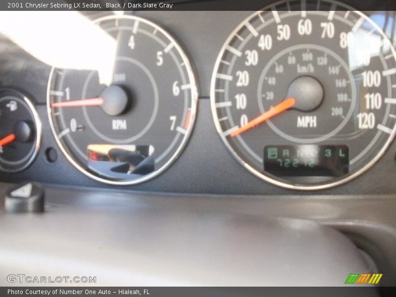Black / Dark Slate Gray 2001 Chrysler Sebring LX Sedan
