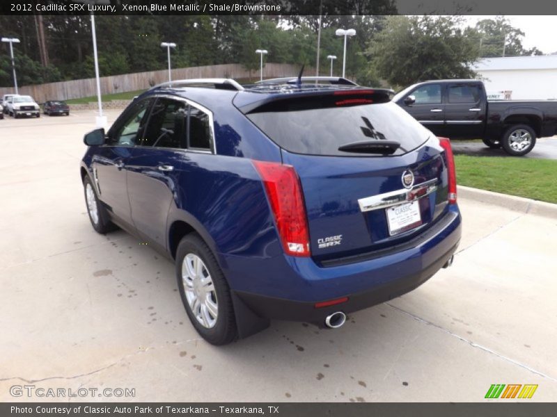 Xenon Blue Metallic / Shale/Brownstone 2012 Cadillac SRX Luxury