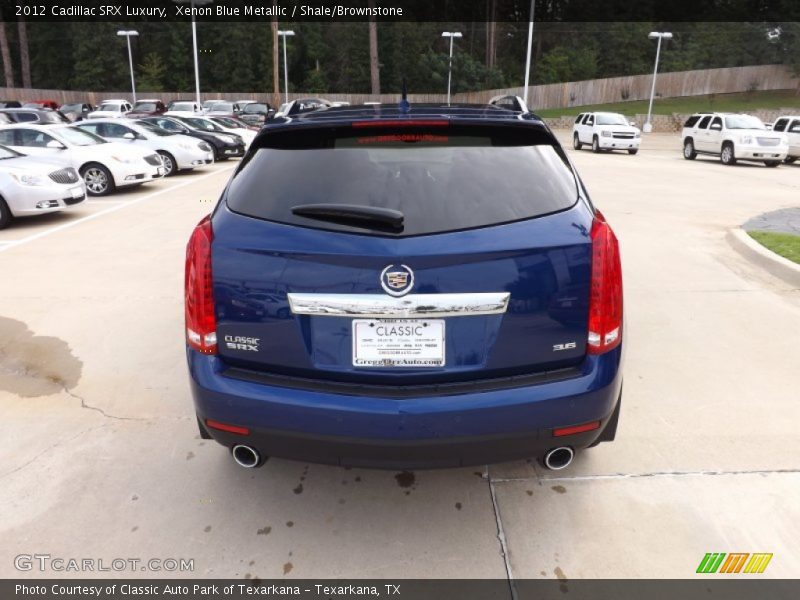 Xenon Blue Metallic / Shale/Brownstone 2012 Cadillac SRX Luxury
