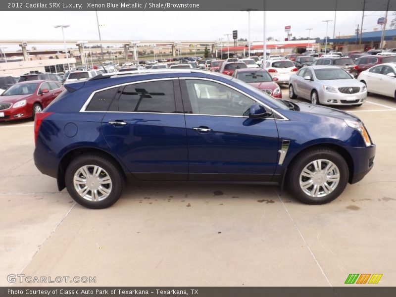 Xenon Blue Metallic / Shale/Brownstone 2012 Cadillac SRX Luxury
