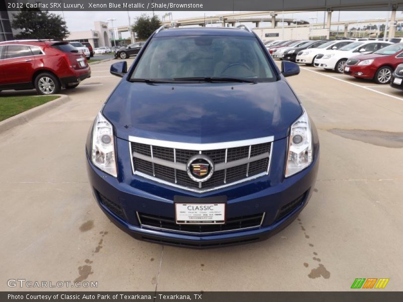 Xenon Blue Metallic / Shale/Brownstone 2012 Cadillac SRX Luxury