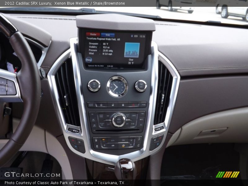 Xenon Blue Metallic / Shale/Brownstone 2012 Cadillac SRX Luxury