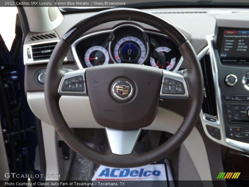 Xenon Blue Metallic / Shale/Brownstone 2012 Cadillac SRX Luxury