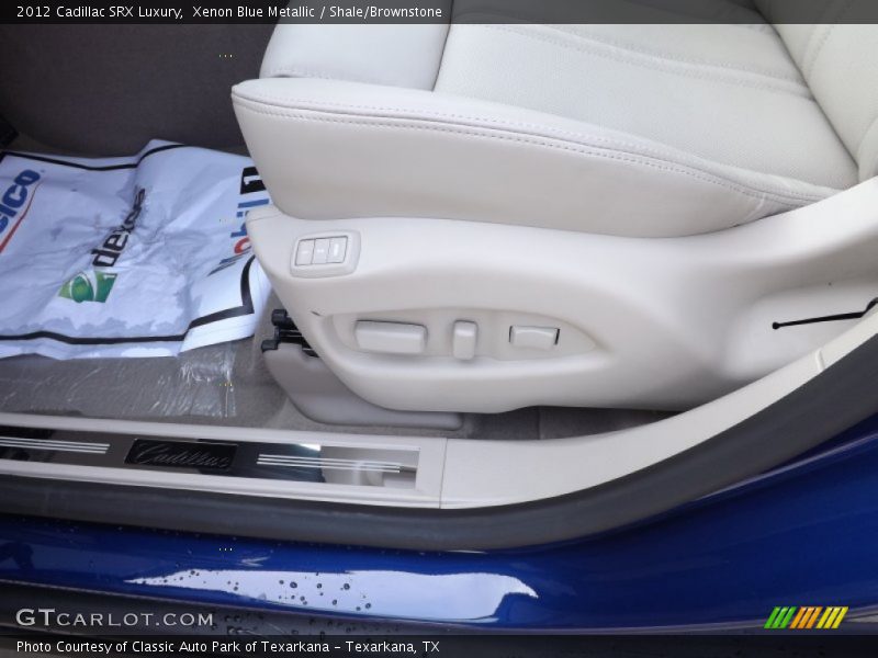 Xenon Blue Metallic / Shale/Brownstone 2012 Cadillac SRX Luxury
