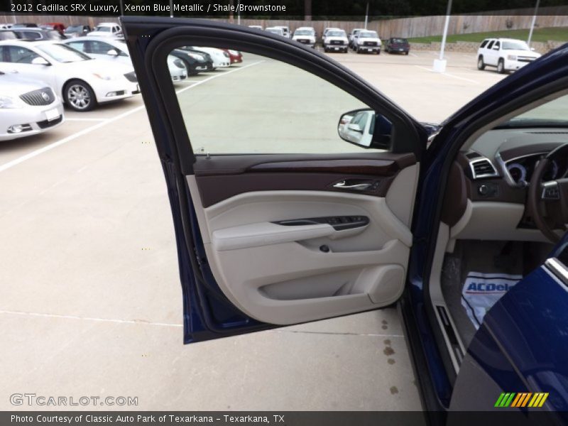 Xenon Blue Metallic / Shale/Brownstone 2012 Cadillac SRX Luxury