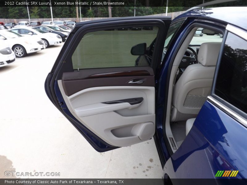 Xenon Blue Metallic / Shale/Brownstone 2012 Cadillac SRX Luxury