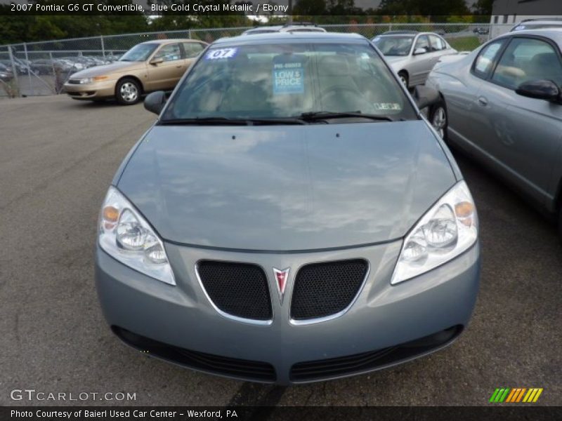 Blue Gold Crystal Metallic / Ebony 2007 Pontiac G6 GT Convertible