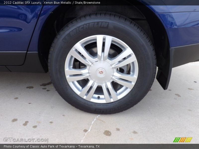Xenon Blue Metallic / Shale/Brownstone 2012 Cadillac SRX Luxury