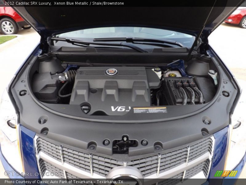 Xenon Blue Metallic / Shale/Brownstone 2012 Cadillac SRX Luxury