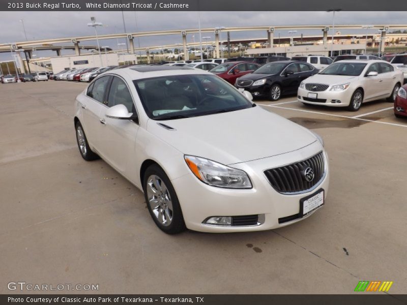 White Diamond Tricoat / Cashmere 2013 Buick Regal Turbo