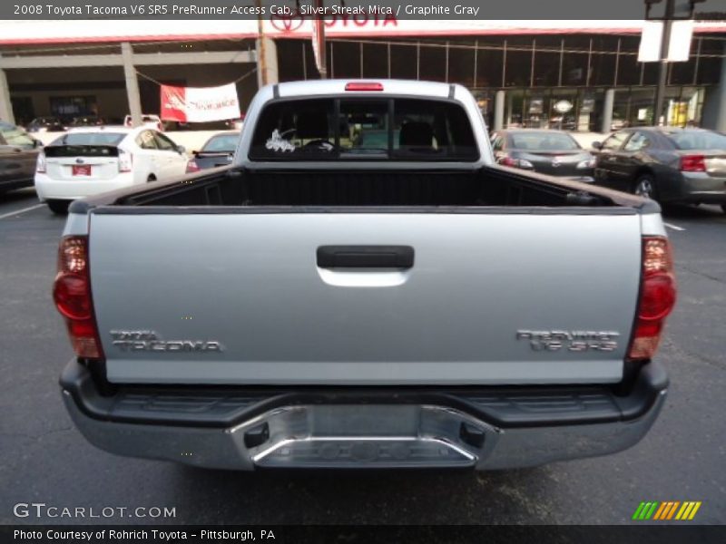 Silver Streak Mica / Graphite Gray 2008 Toyota Tacoma V6 SR5 PreRunner Access Cab