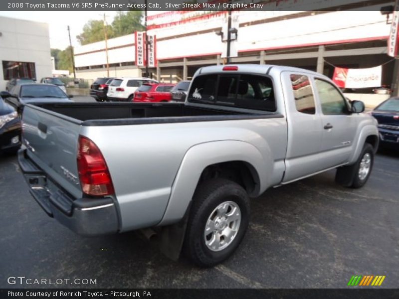 Silver Streak Mica / Graphite Gray 2008 Toyota Tacoma V6 SR5 PreRunner Access Cab