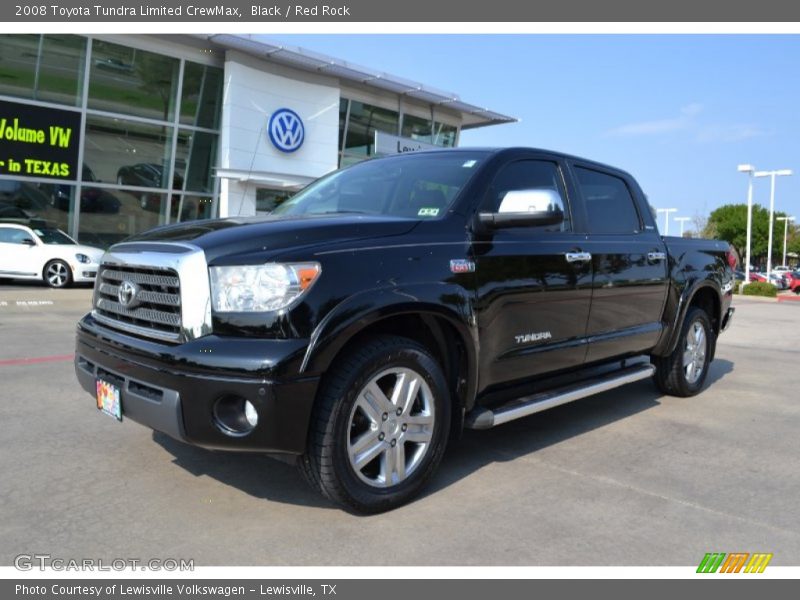 Black / Red Rock 2008 Toyota Tundra Limited CrewMax