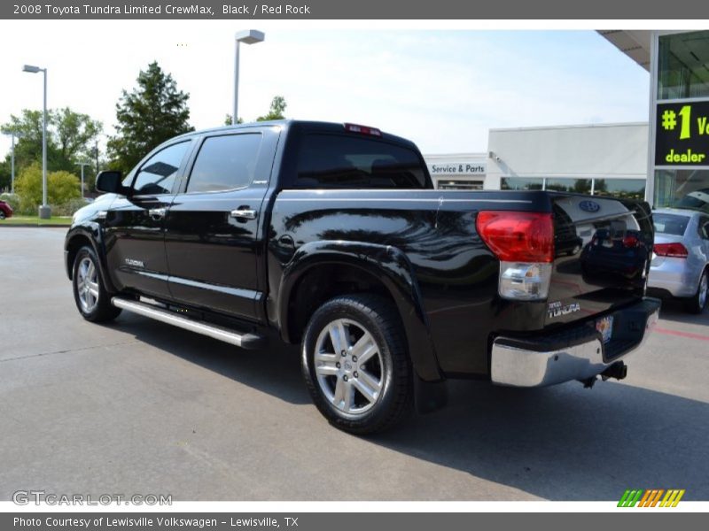 Black / Red Rock 2008 Toyota Tundra Limited CrewMax